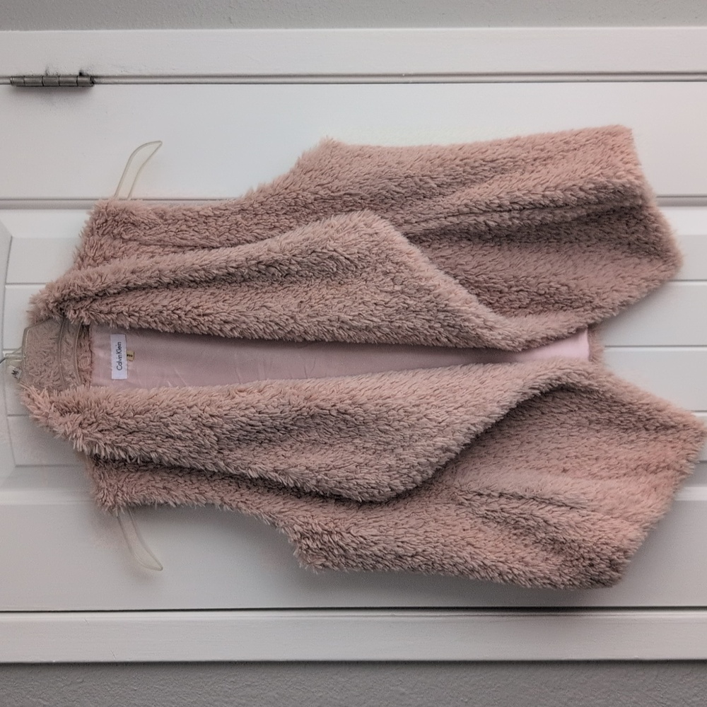 Calvin Klein Pink Faux Fur Vest - Picture 3 of 7